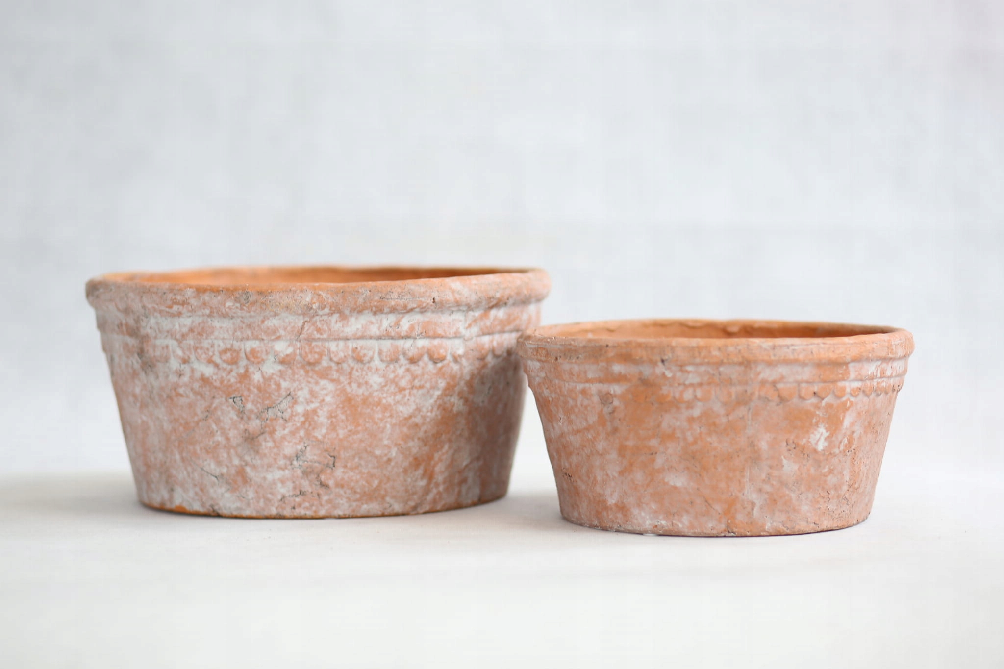 Osłonka cementowa ceglasta 25x12cm doniczka niska Kolor czerwony