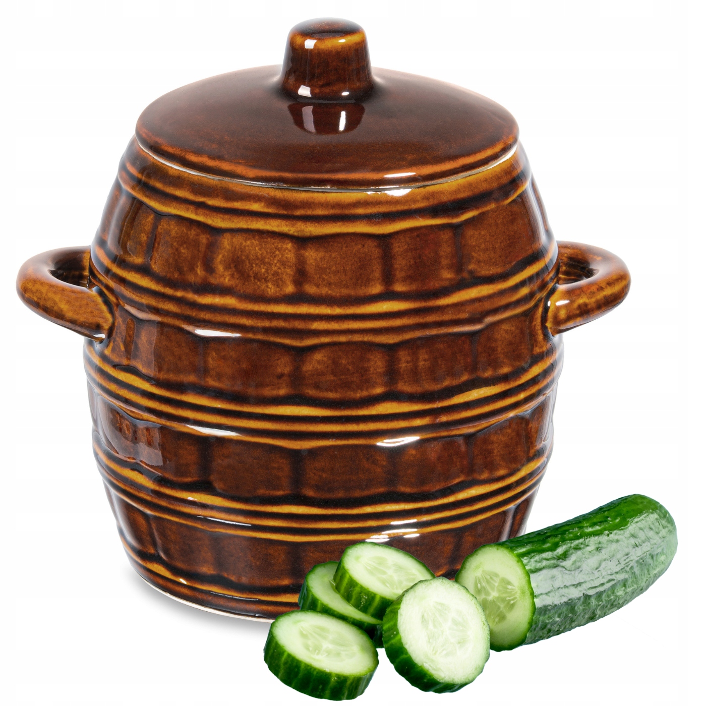 Kameninový sud k nakládání hrnec polský 3,2 l