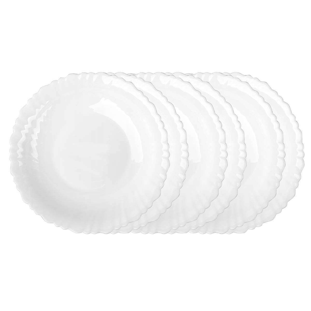 

Komplet Talerzy Głębokich 6SZT Białe 22cm