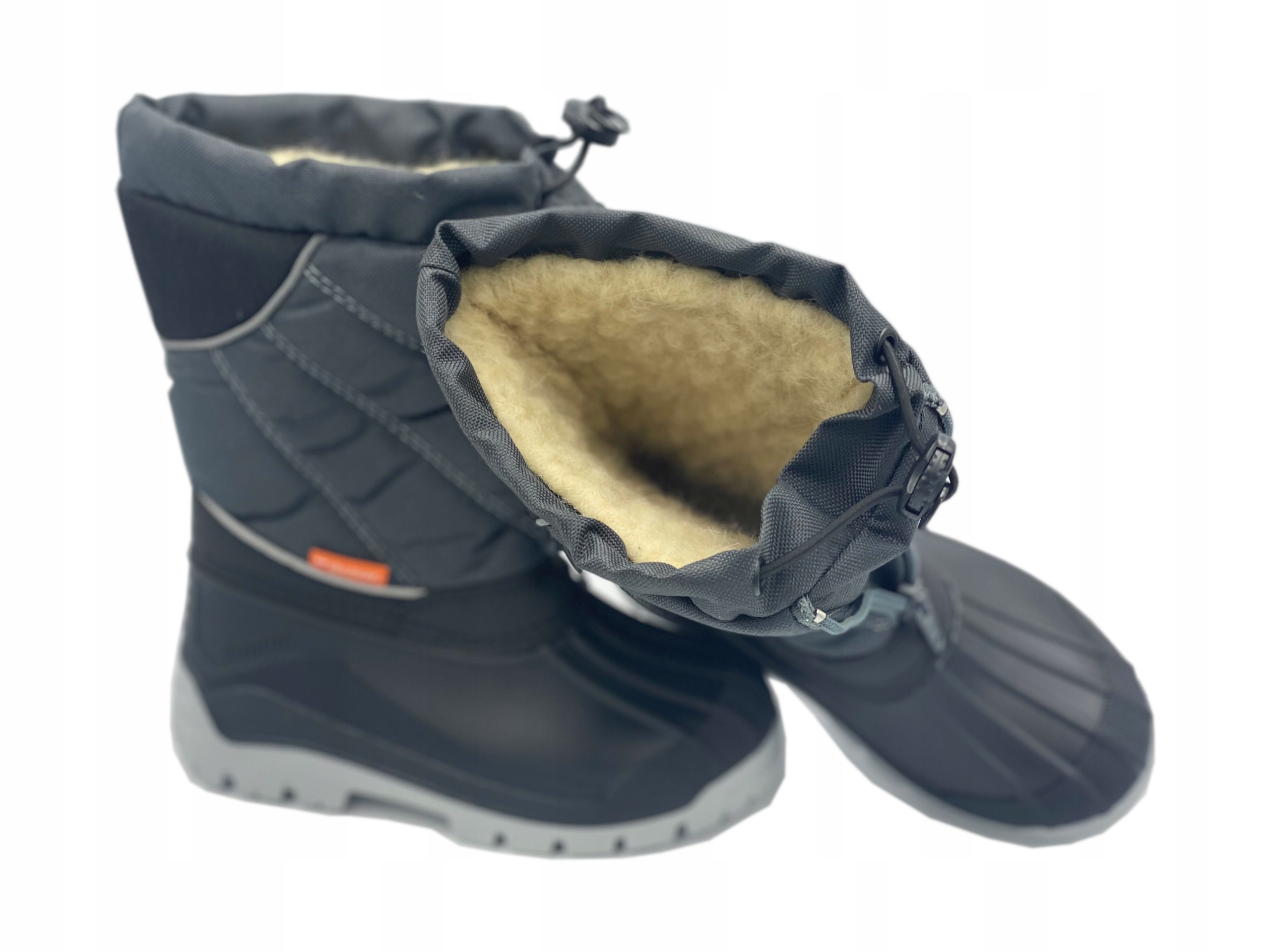 Demar Śniegowce Niko Ocieplane Naturalna Wełna, szare roz. 33/34 D Bohater / Bajka brak