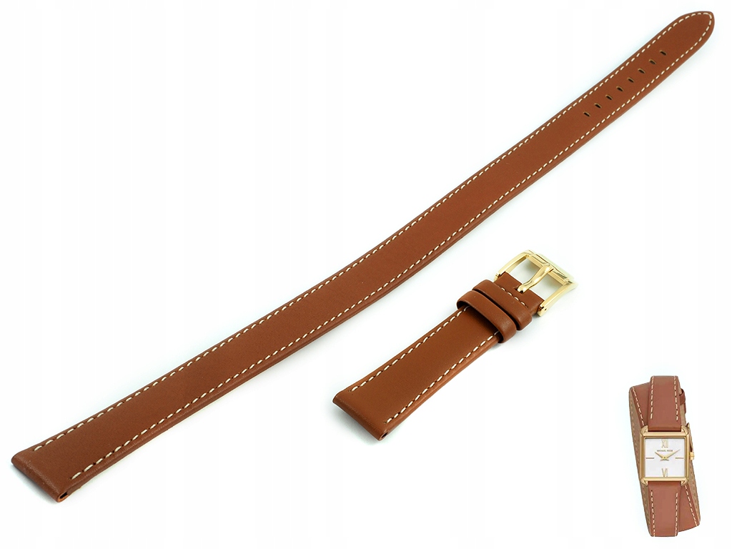 Řemínek na hodinky Michael Kors MK2760 kožený, hnědý, 16 mm, originální