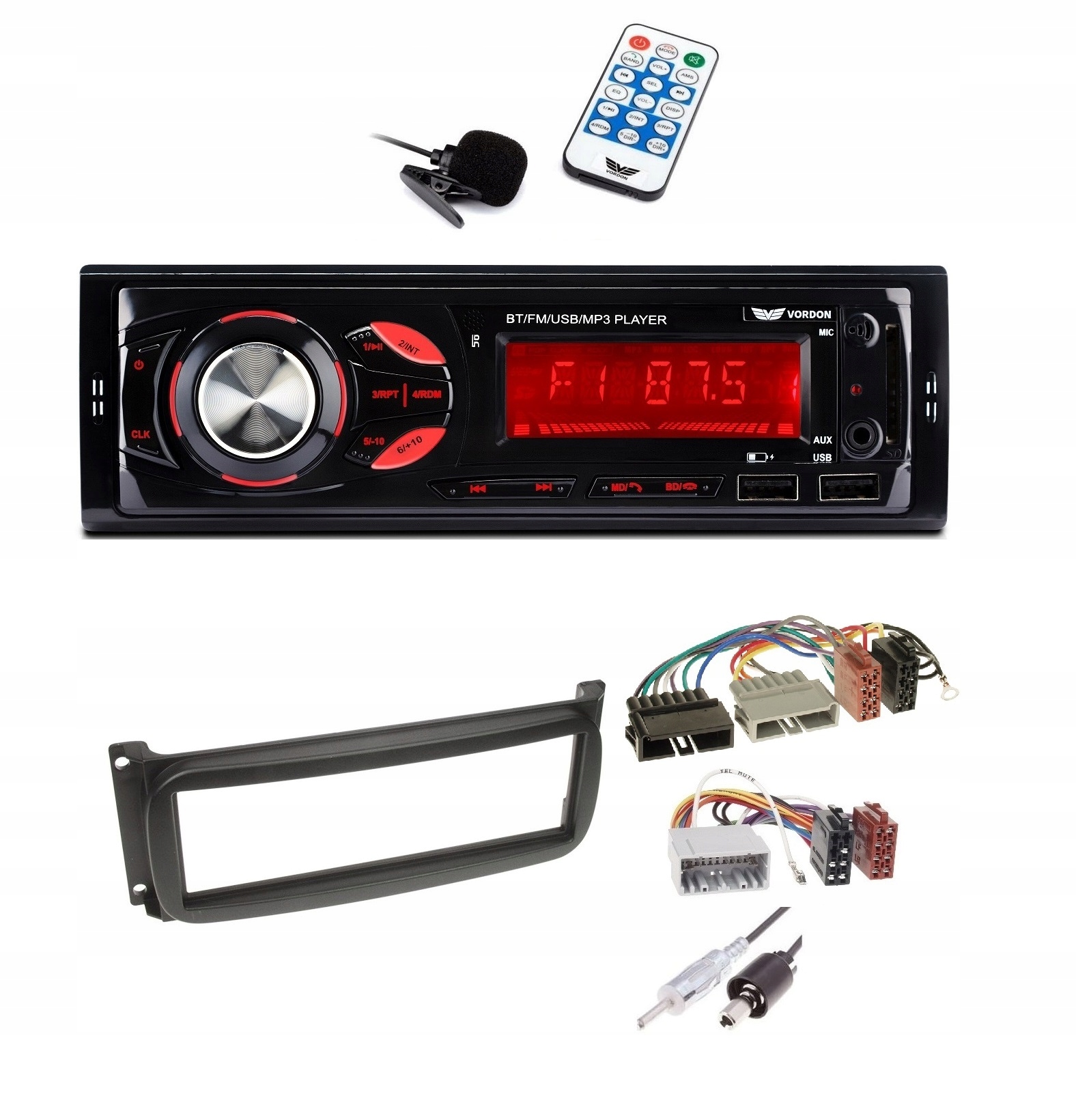 Bluetooth MP3 rádio Chrysler Cherokee Kj Neon Sebring Voyager Vordon HT-179