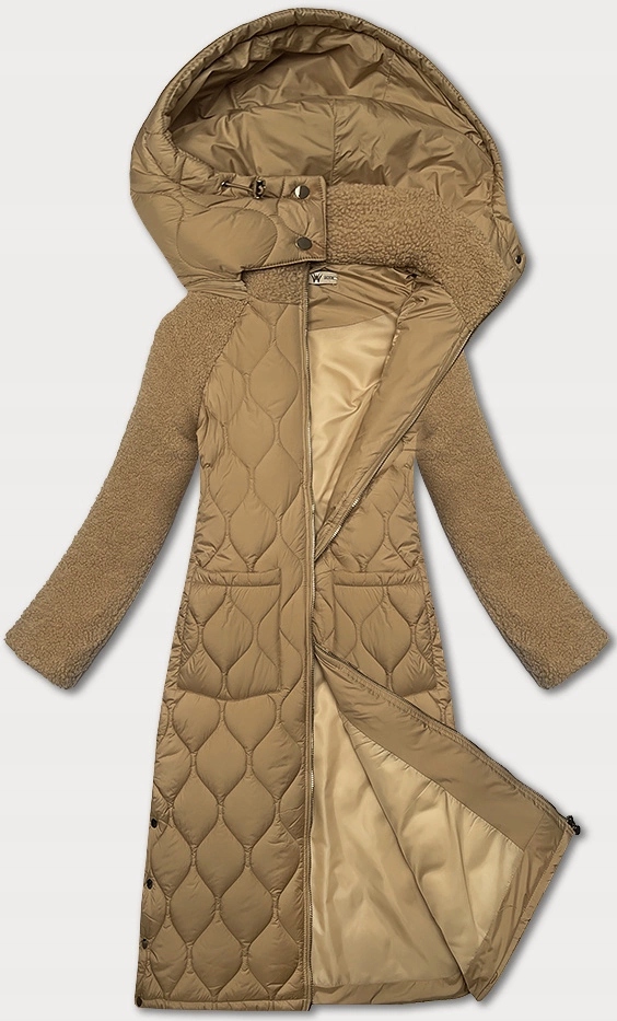 Přechodová Bunda Kapuce OMS-10WD Béžová S (36)