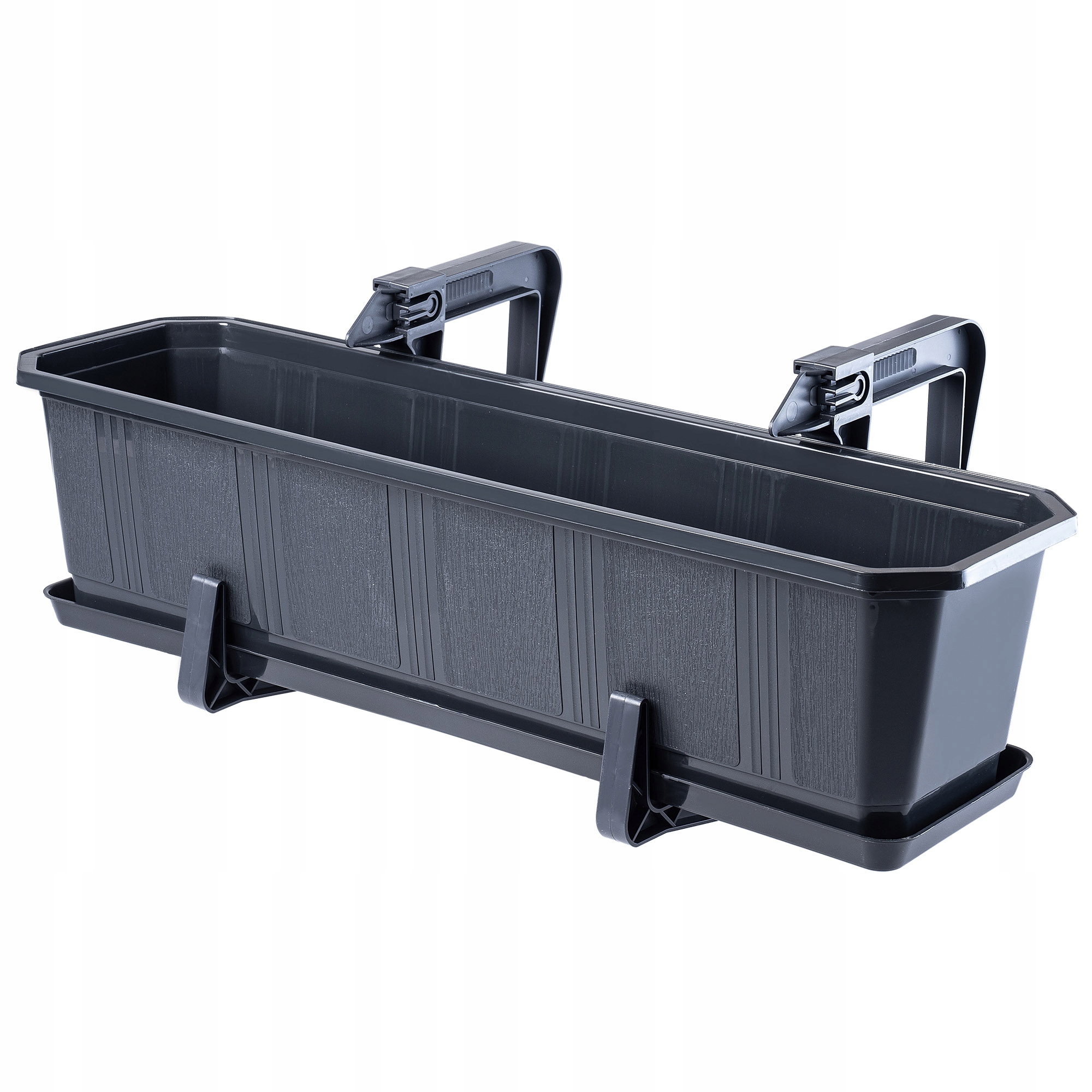 SKRZYNKA BALKONOWA DONICZKA UCHWYTY PODSTAWKA 60cm