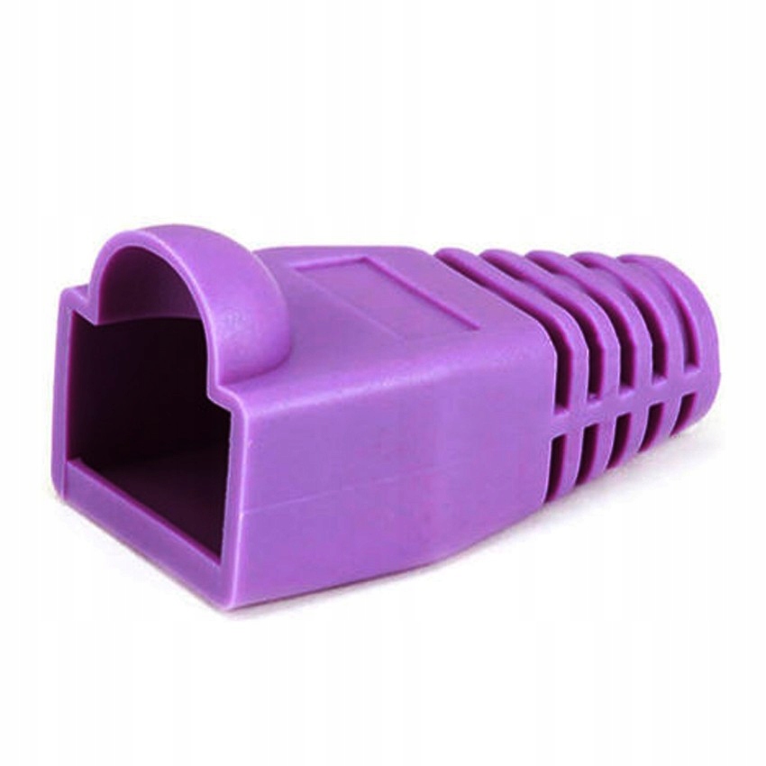 Osłona Gumowa Wtyku RJ45 8P8C Fioletowa 20 Szt
