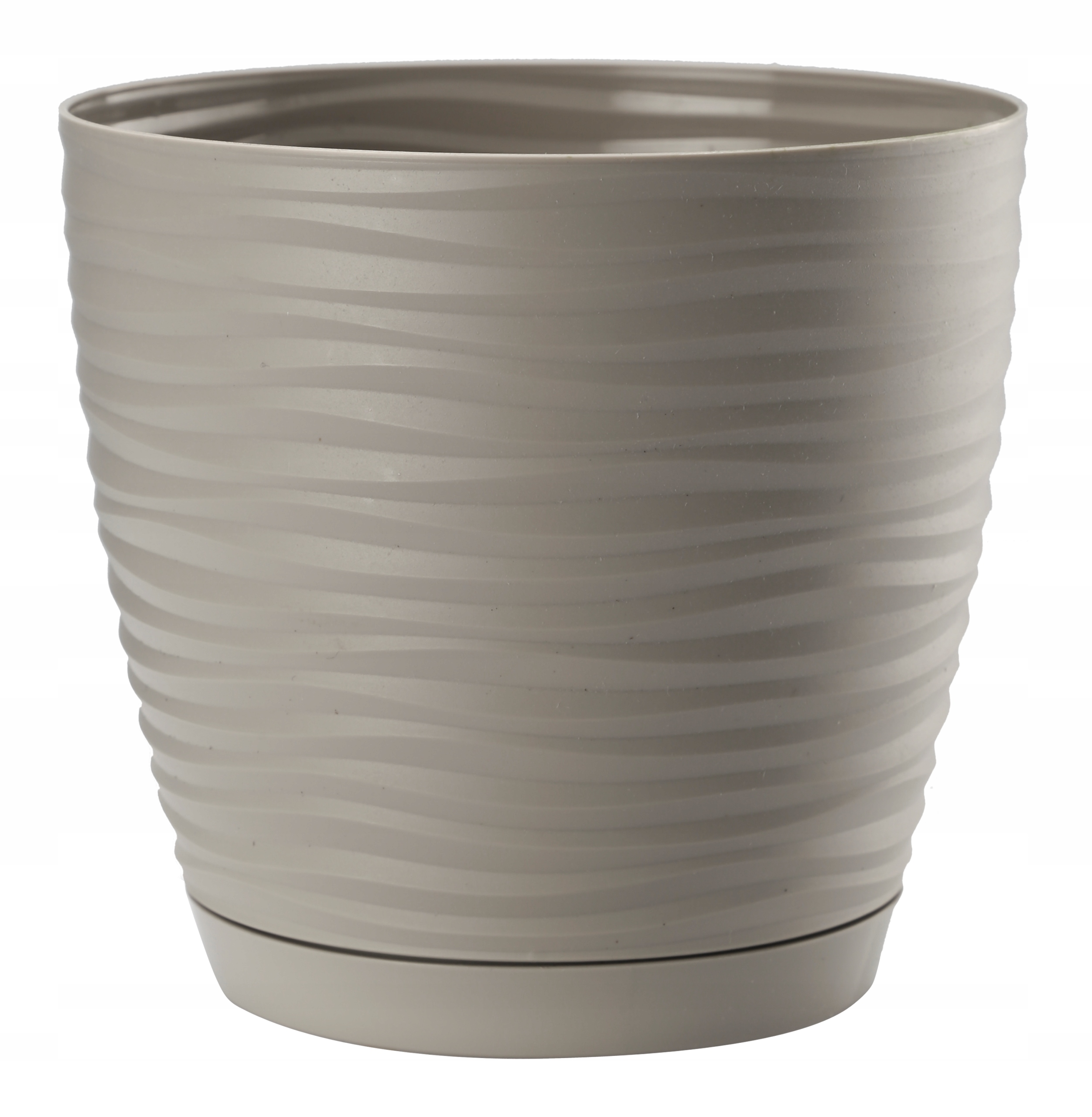 

Doniczka Osłonka Na Kwiaty Podstawka Szara 13cm