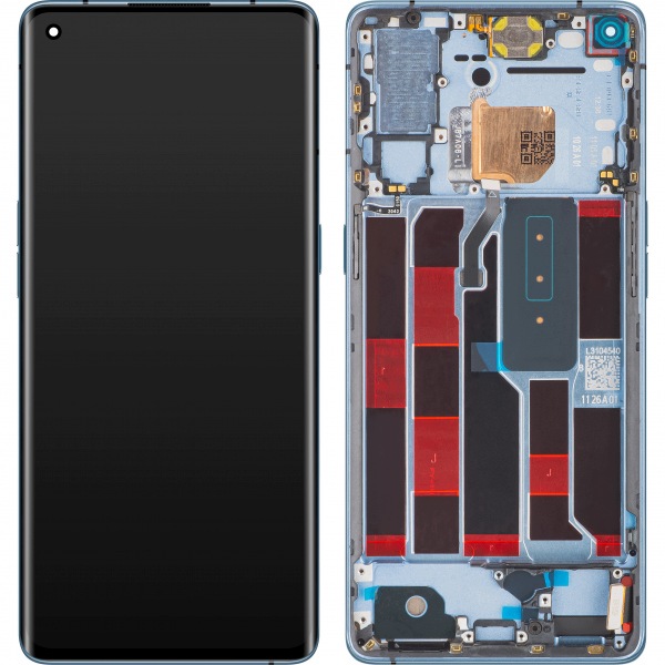 Org Wyświetlacz LCD z ramką do Oppo Reno4 Pro 5G (niebieski)