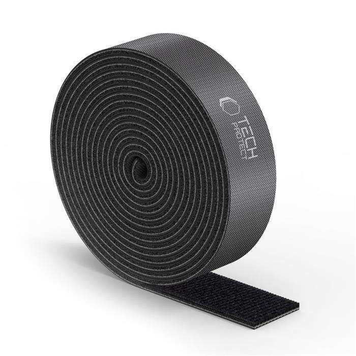 Tech-protect Velcro Organizer Kabli 300CM Black