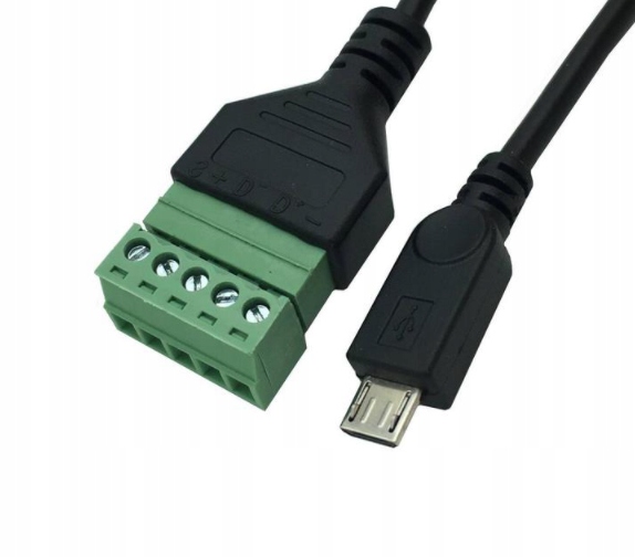 

Kabel zasilający wtyk Micro Usb 5 Pin 2.0 męski