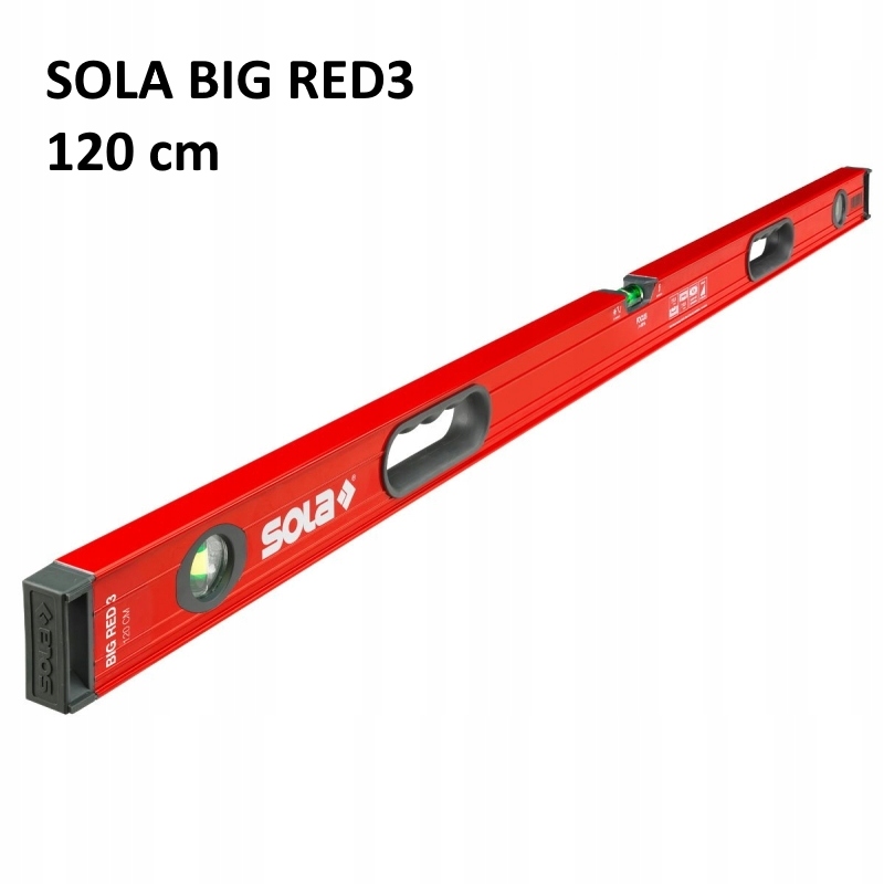 

Poziomica aluminiowa Sola Big Red 3 długość 120 cm