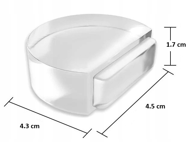 ODBOJNIK STOPER DO DRZWI BLOKADA OGRANICZNIK CZARNY SAMOPRZYLEPNY 1 szt Stan opakowania oryginalne
