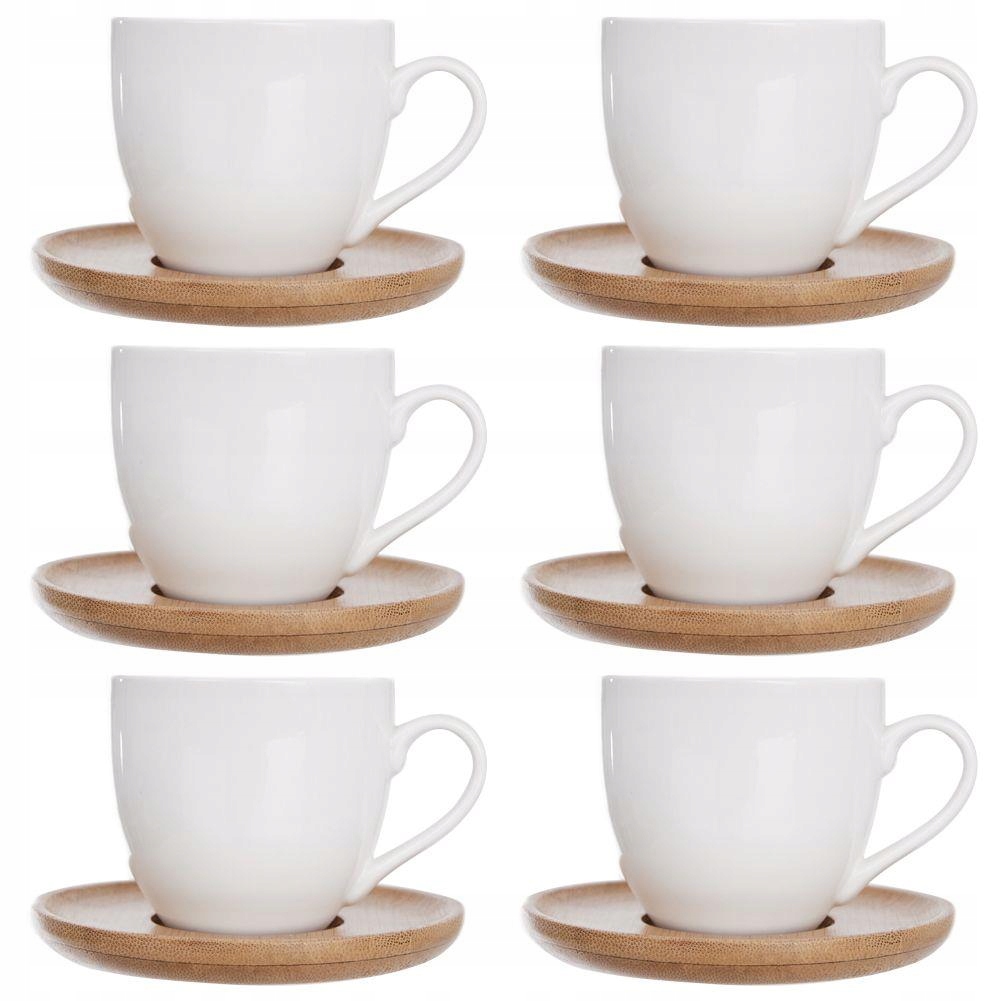 

Filiżanka 6x Zestaw Kawe Kawy Spodkiem Espresso