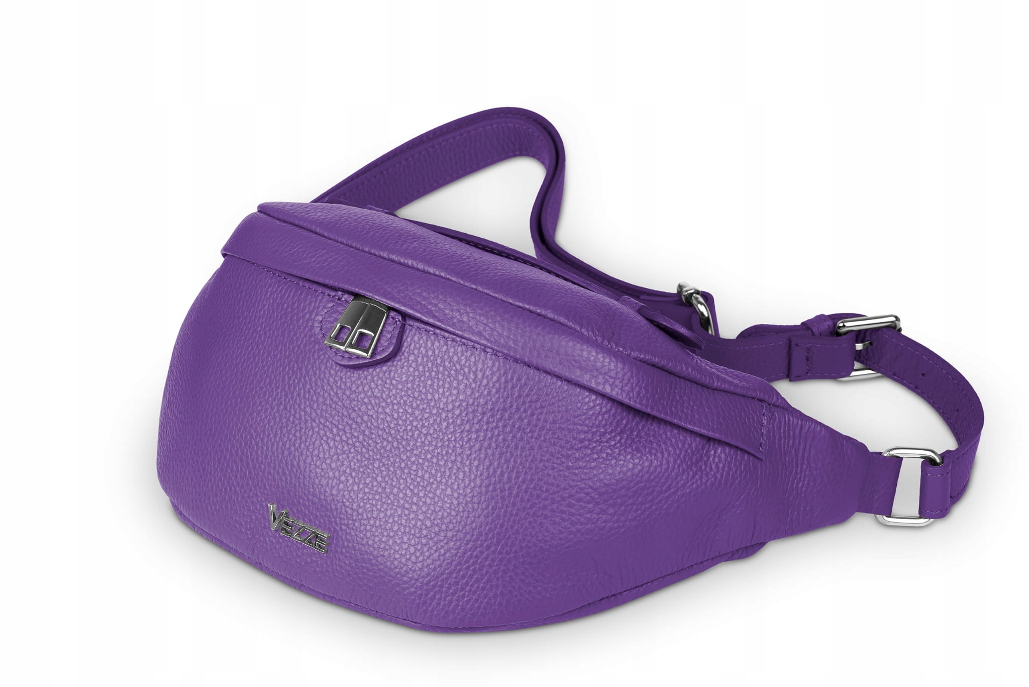Kožená taška Vezze Pancia Fialová