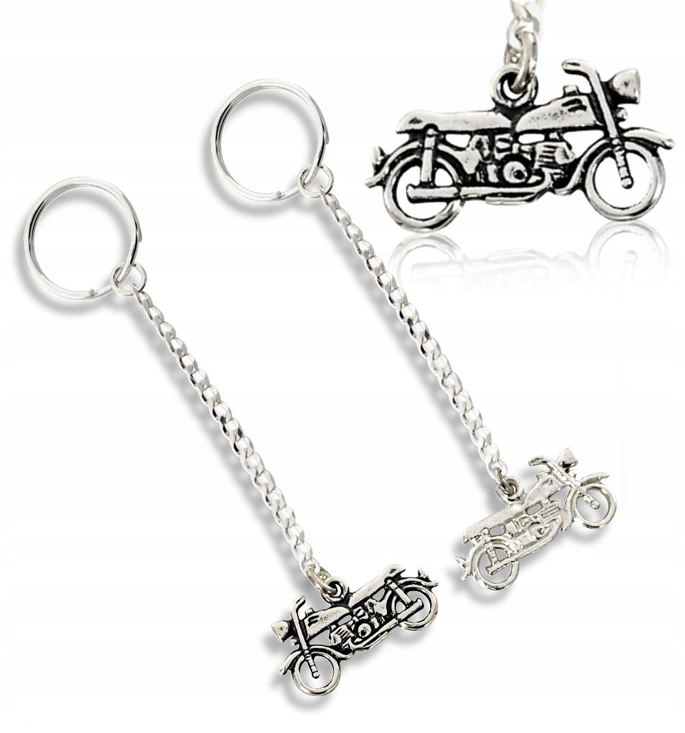 Stříbrný Přívěsek Na Klíče Na Klíče Pro Motocykly Junak Motocykl 925