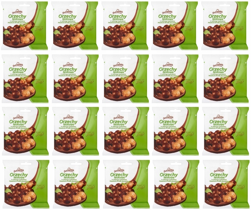 Levně 20x 80g Jutrzenka Lískové ořechy v čokoládě Karton