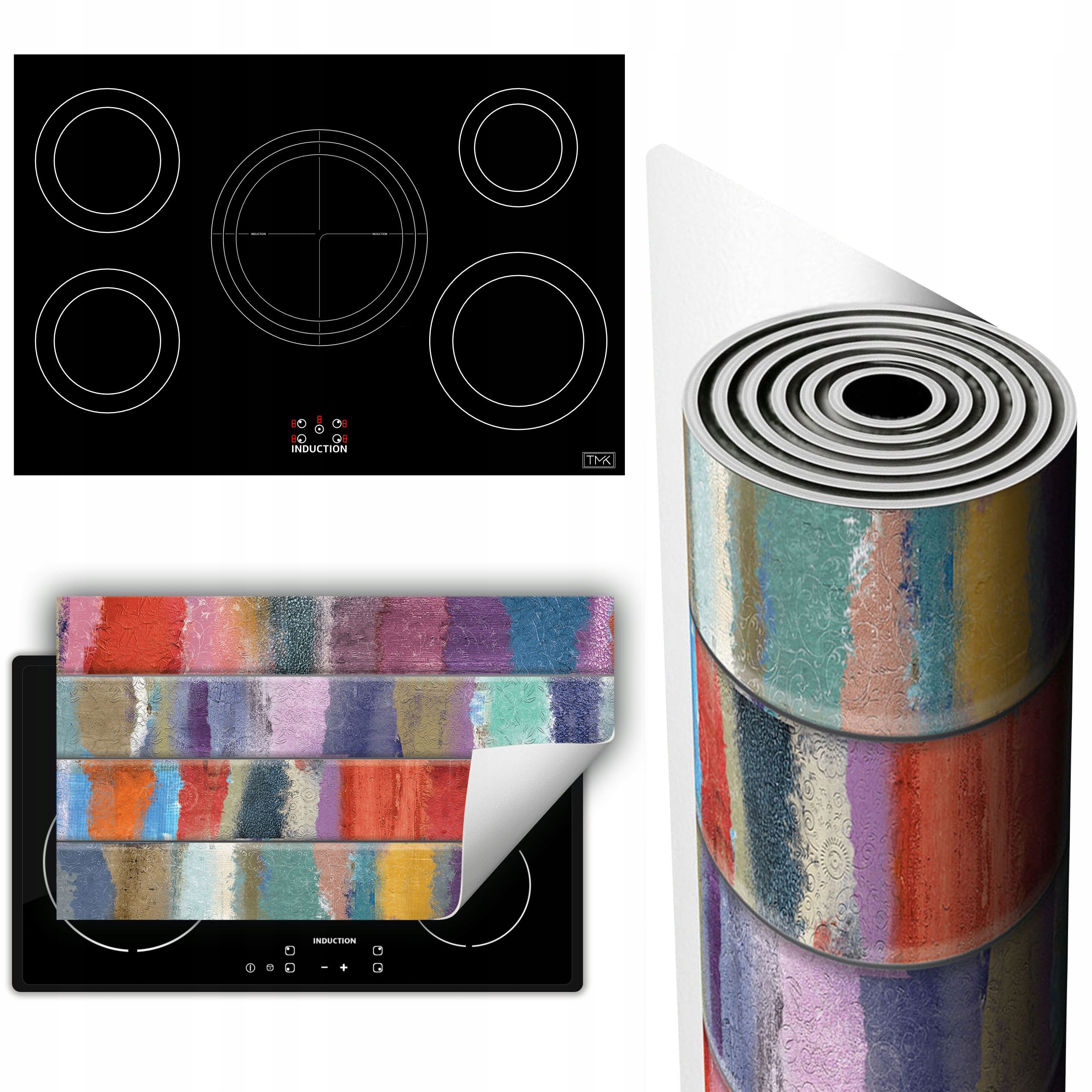 Vinylová Podložka Ochrana Kuchyňské Desky 90x52 barevná cihlová