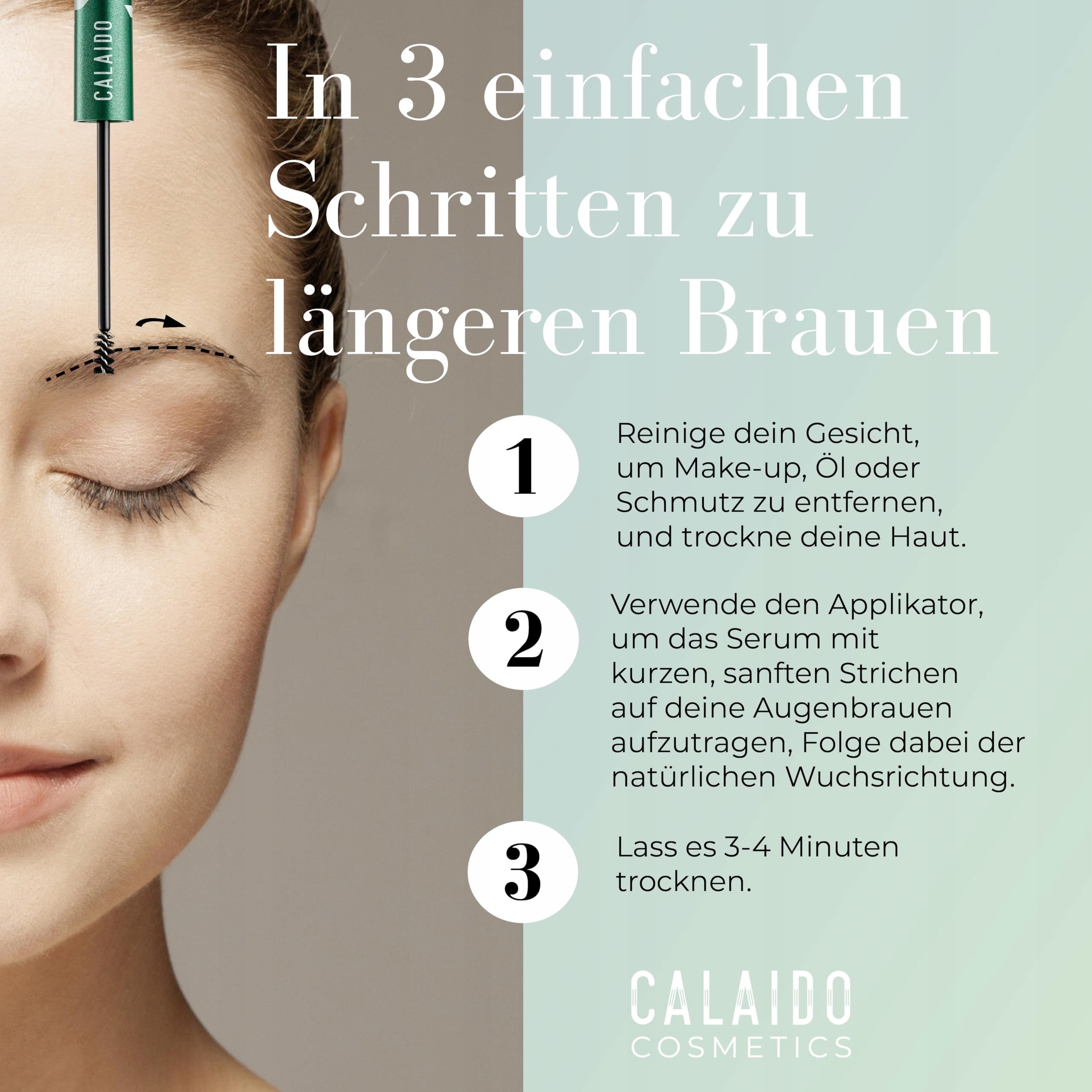 CALAIDO Serum Do Brwi Wzrost Naturalnie Pełne Gęste Brwi — miniatura 6
