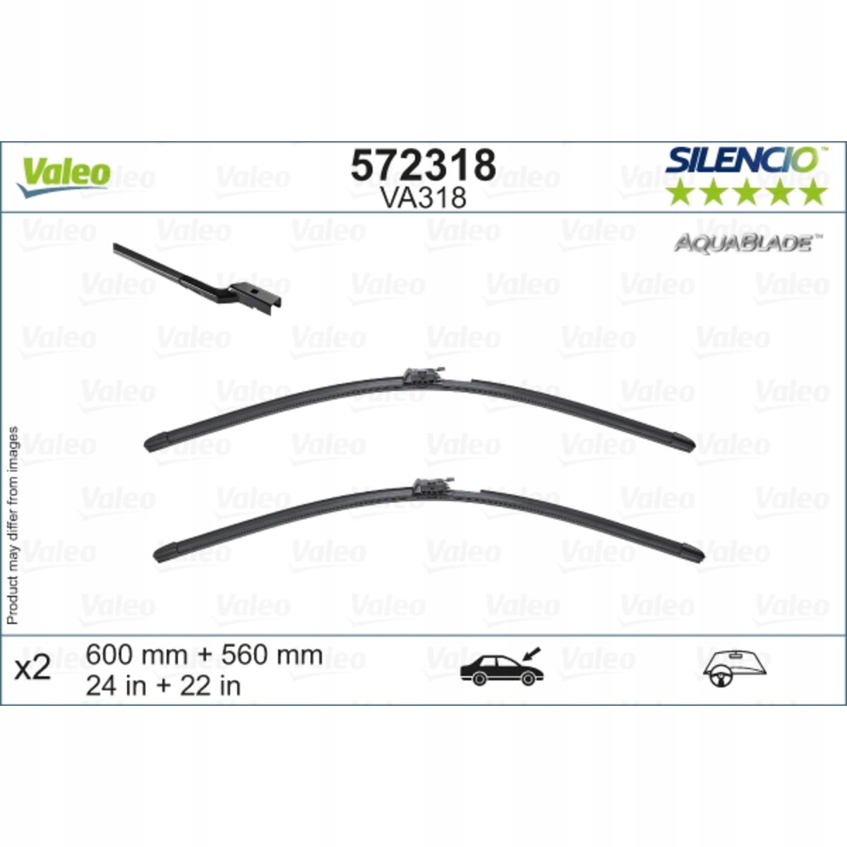 Stierač Silencio Aquablade 600 VAL572318 Valeo