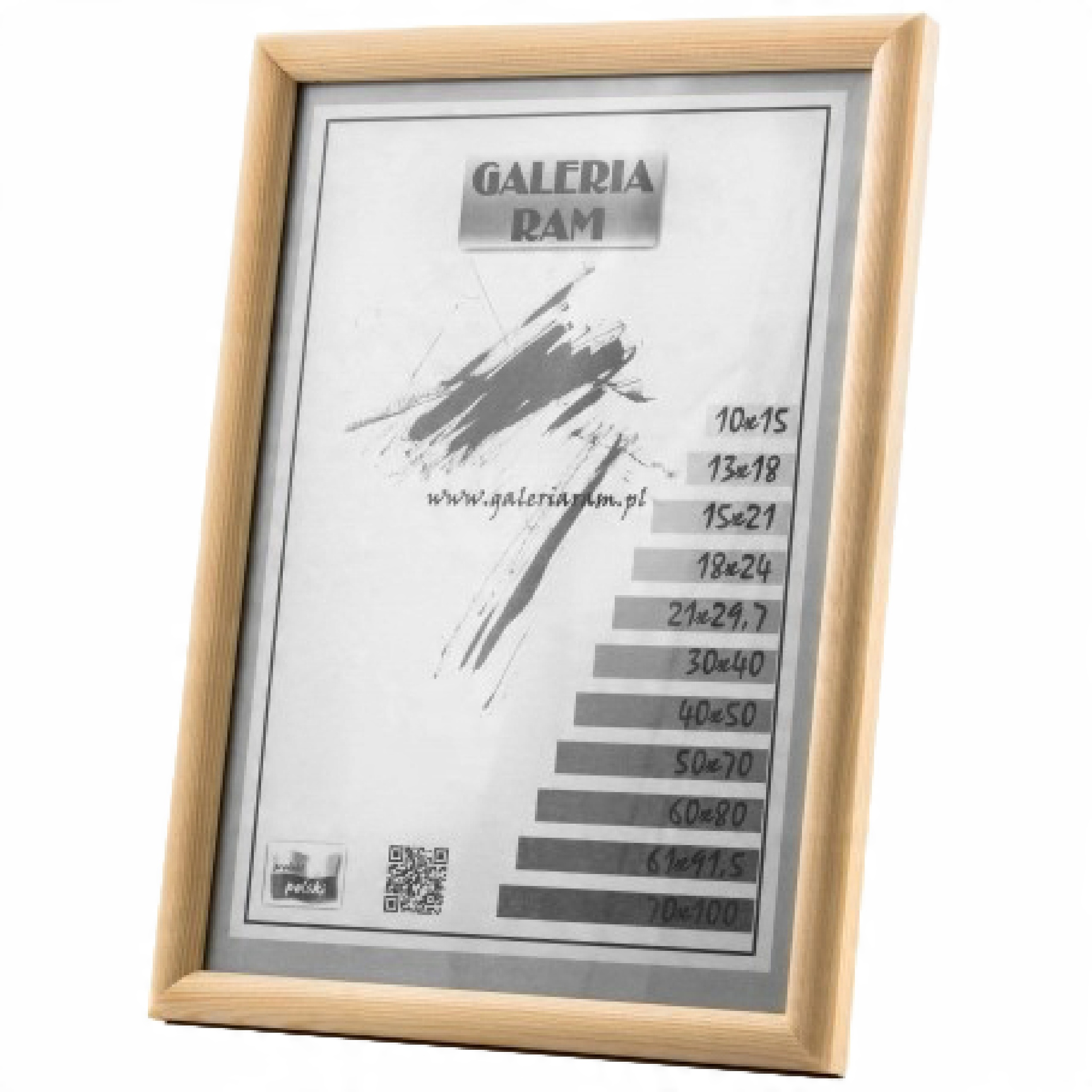 

Rama Ramka surowa 21x29,7 (A4) sur G -wałek-