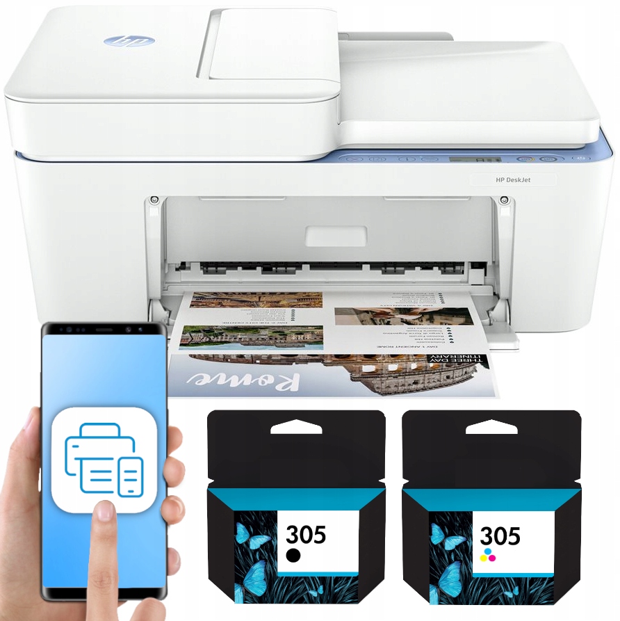 Drukarka wielofunkcyjna 3w1 Hp Skaner Kolor Druk Adf 35 Usb WiFi Tusze