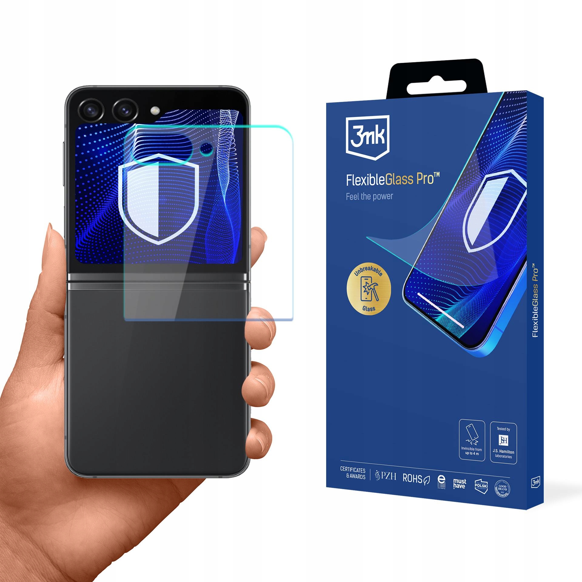 Szkło ochronne hybrydowe 3mk FlexibleGlass Pro na Samsung Galaxy Z Flip 6