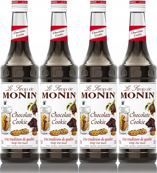 Monin Syrop do kawy Ciasteczko czekoladowe 700 ml x4