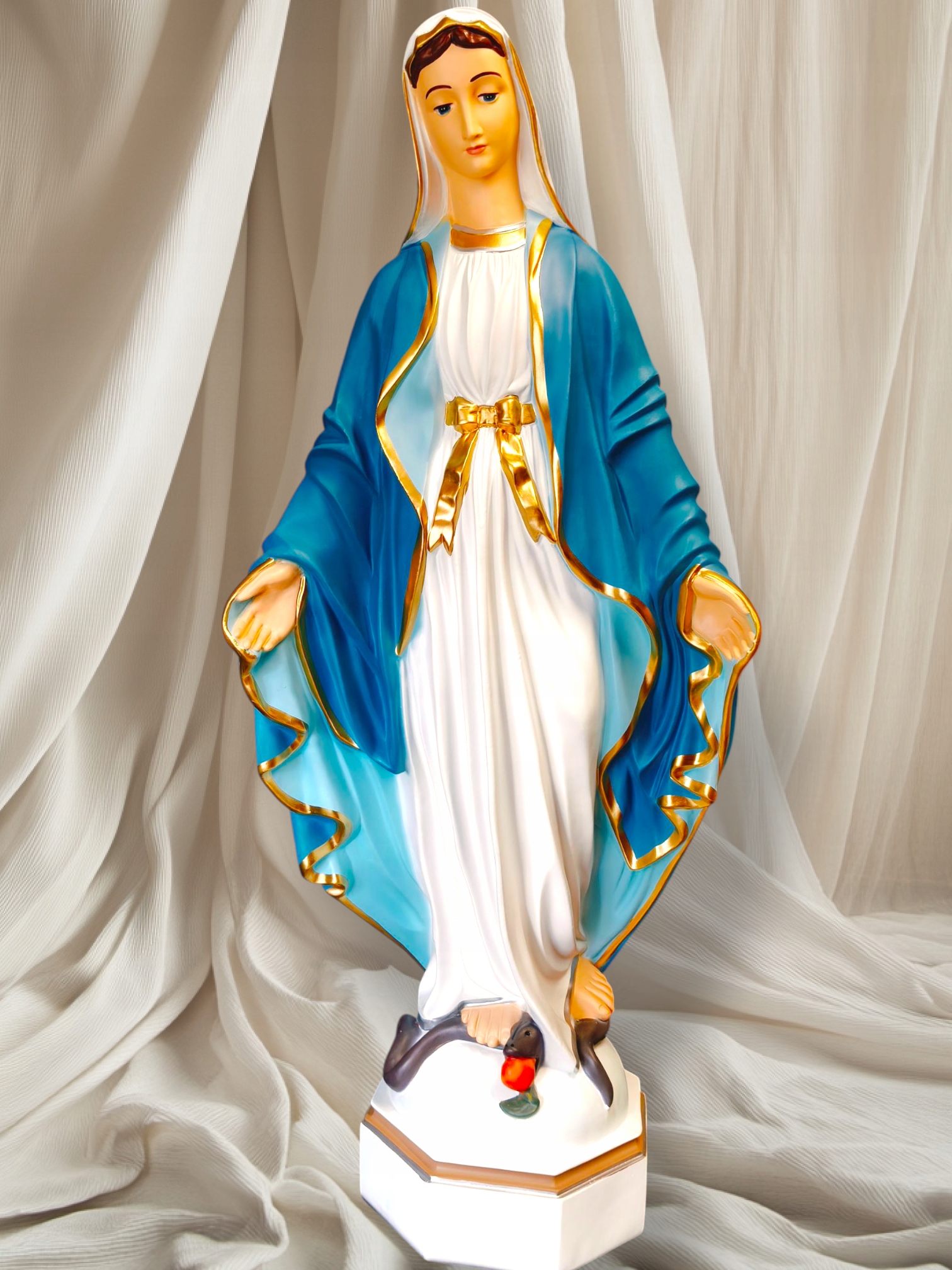 Neposkvrněná 120 cm Matka Boží Figura