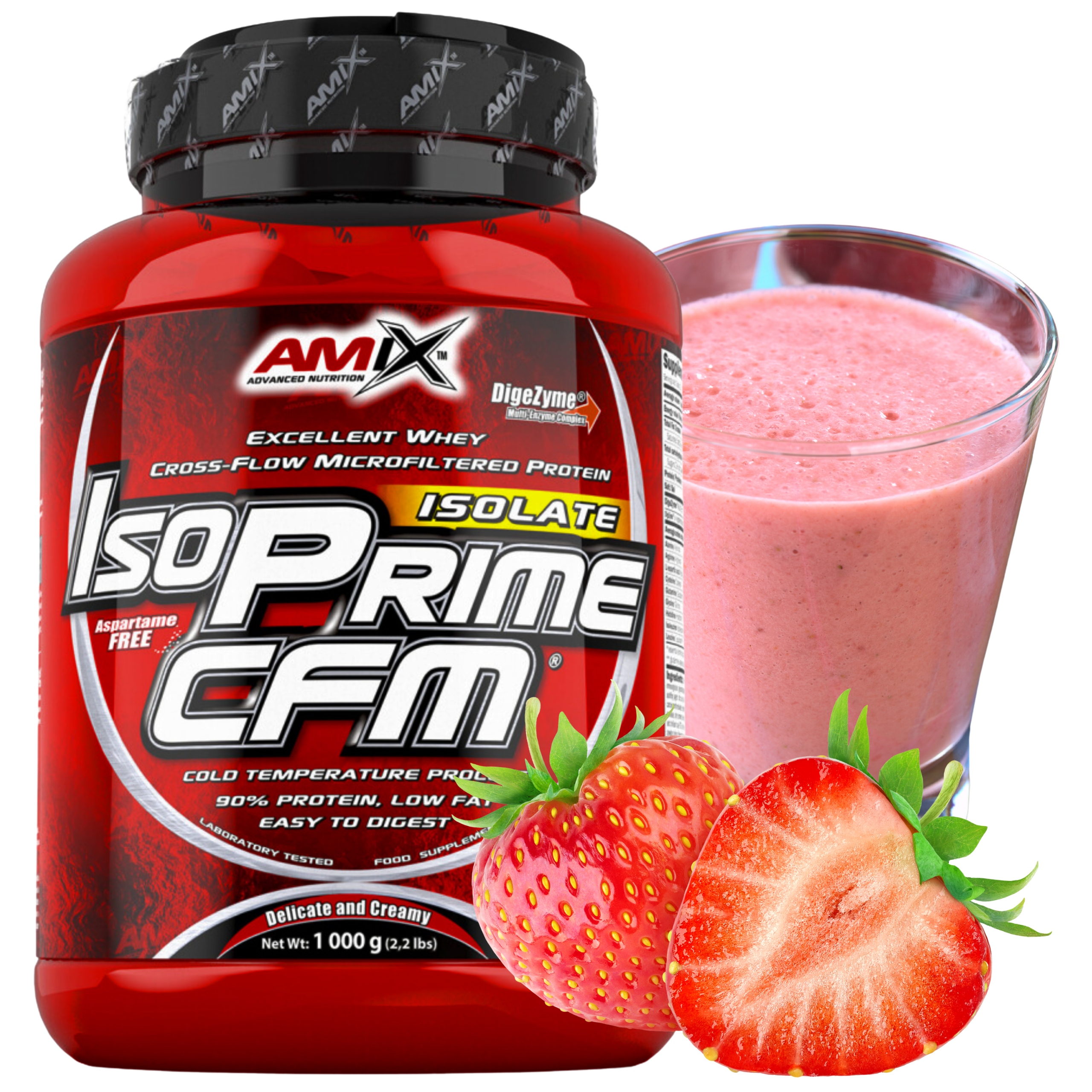 Amix Isoprime Cfm 1kg Bez cukru 90 Izolát Wpi Syrovátkový protein Bez laktózy