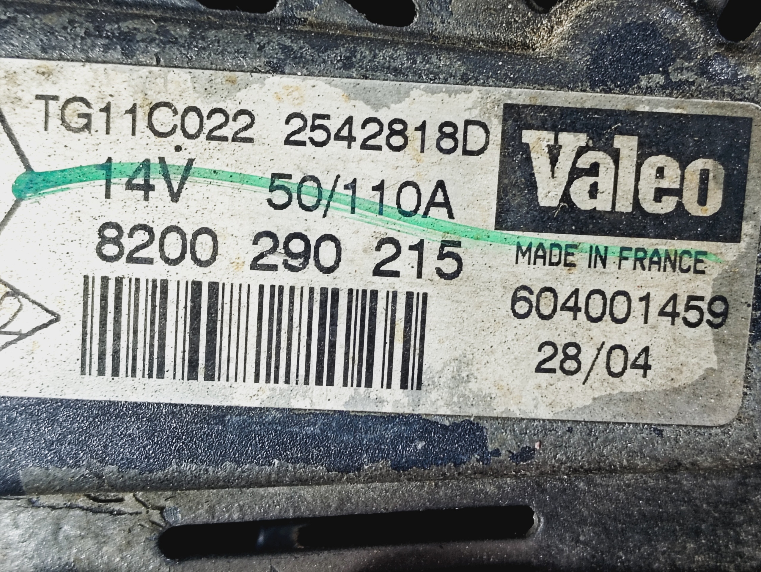 alternator OE 9200290215 Nissan NOTE E11 06-12