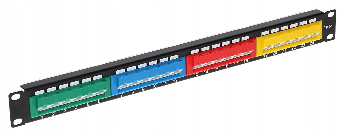 2× Patch panel Delta RJ-45 PP-24/RJ-KAT