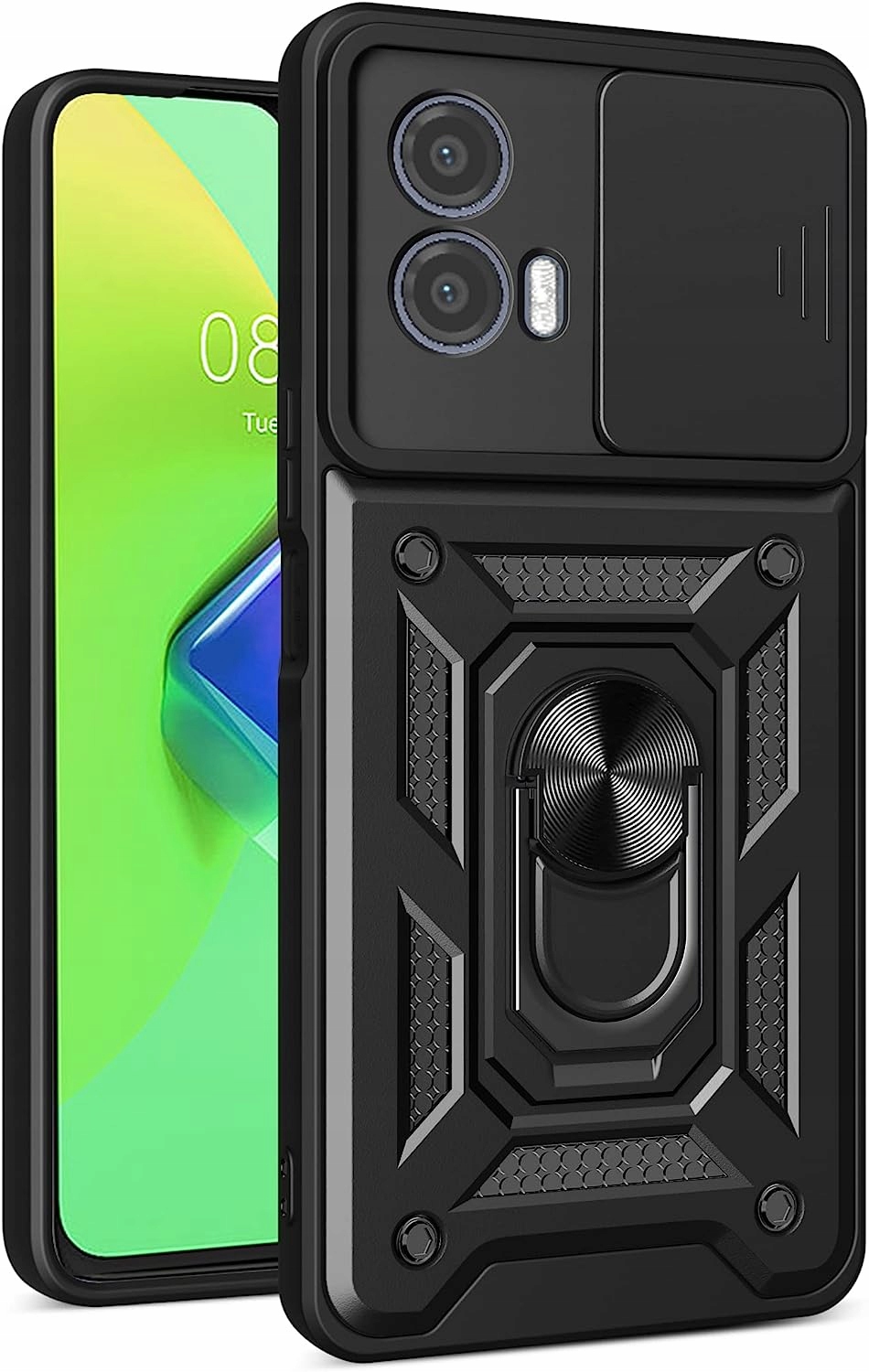 

Etui Pancerne Ring do Moto G53 5G G13 G23 |+szkło