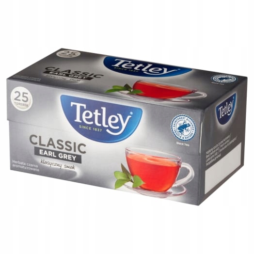 Tetley Classic Earl Grey Čaj Černý 25 sáčků ex.