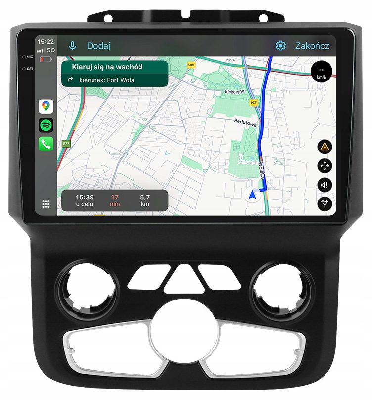 Dodge Ram Rádio Navigace Android TS20 12GB/256GB 2K Qled