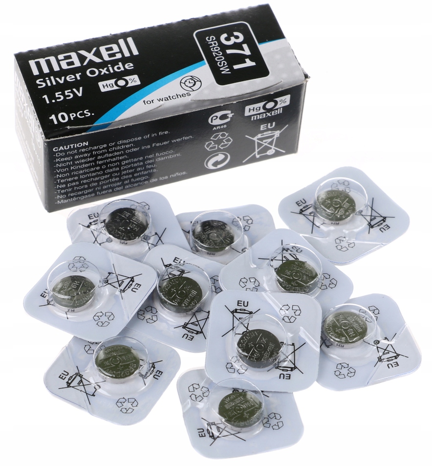 

10 sztuk 10x Bateria AG6 371 SR920 Sw Srebrowa