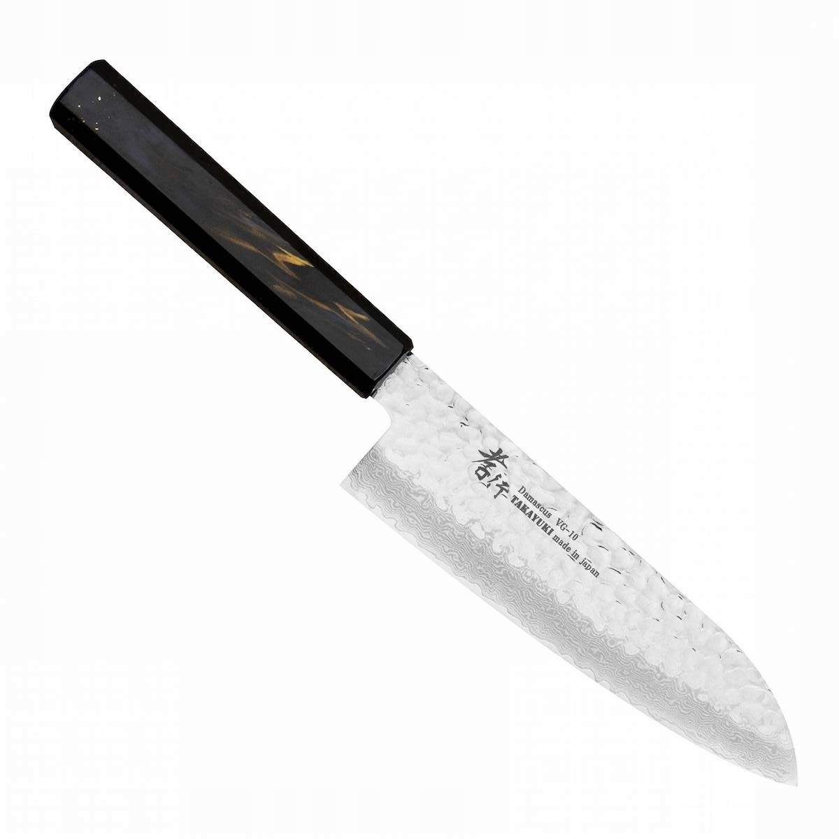 Sakai Takayuki Urushi VG-10 Saiu Japonský nôž Santoku na zeleninu 60 Hrc 17 cm