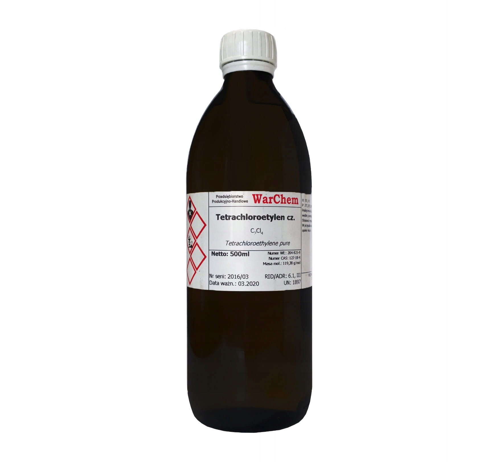

Czterochloroetylen 500ml Warchem [58496]