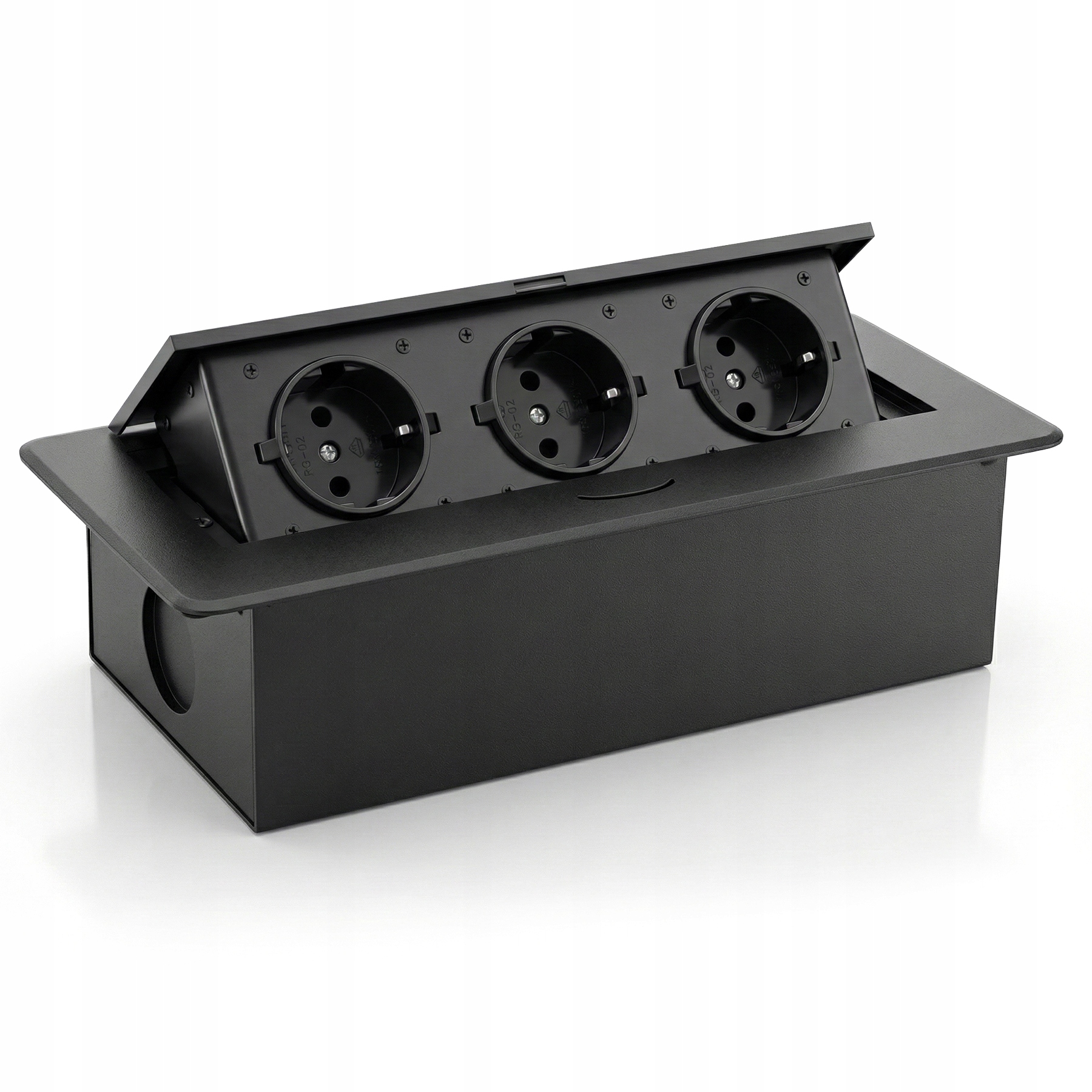 Zásuvka Schovaná Do Desky, Trojitá Zásuvka, Lišta Schuko