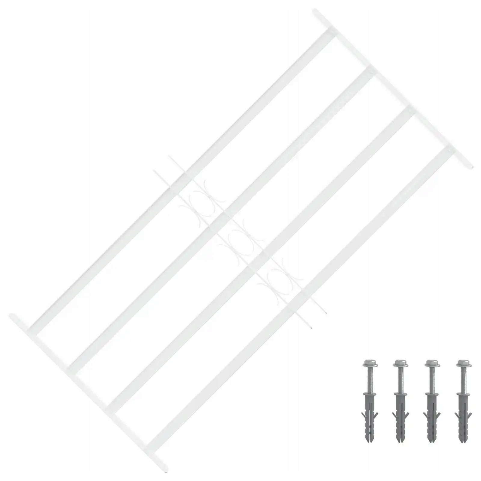 vidaXL Zabezpečovací mříž pro okna se 4 příčnými lištami 3 pcs