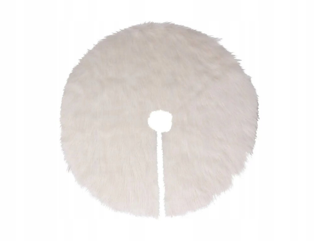 Koberec na vánoční stromeček, kožešinový, Ø 90 cm