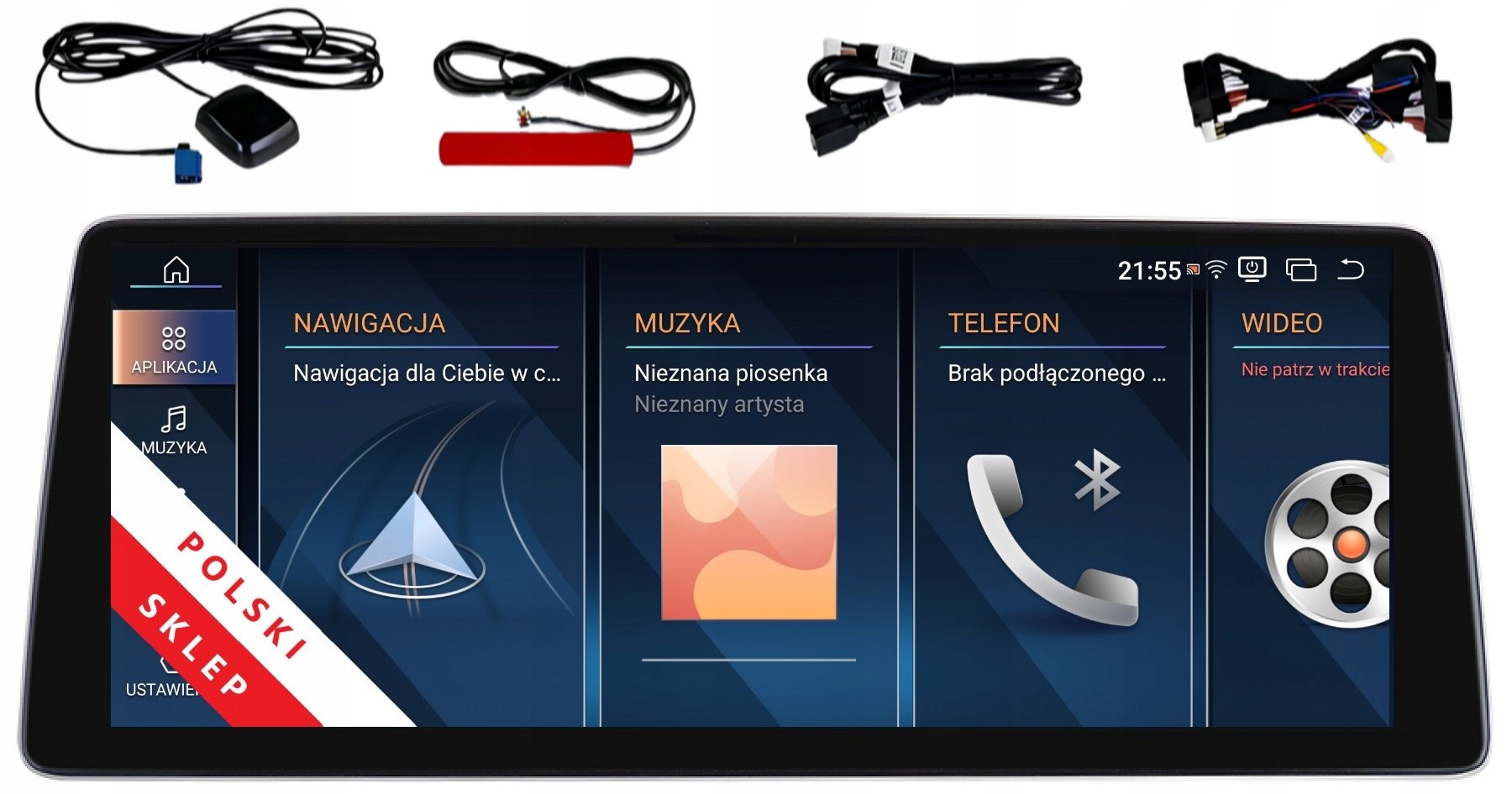 Radio Navigácia Monitor Android Bmw 5er F10 F11 4/128GB Carplay Dsp Lte 668