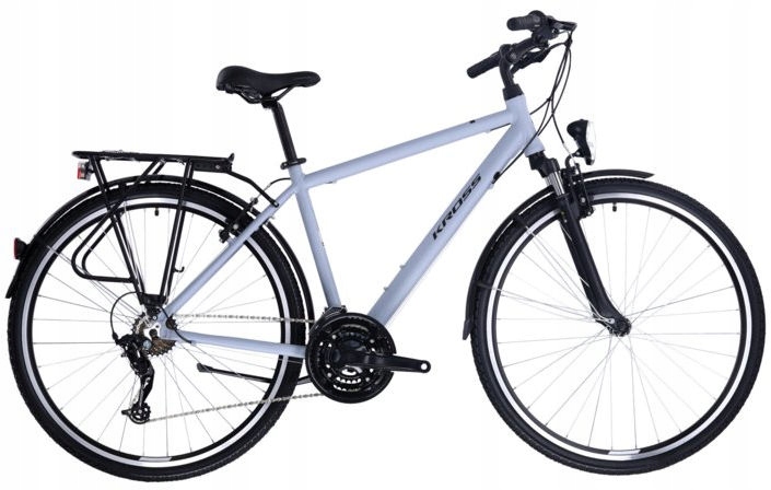 Rower Kross Trans 1.0 Sr M 28 męski szary czarny