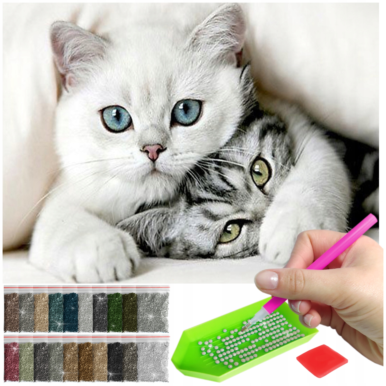 Haft Diamentový Velký 60x40cm Diamond Painting Mozaika Diamentové Příslušenství