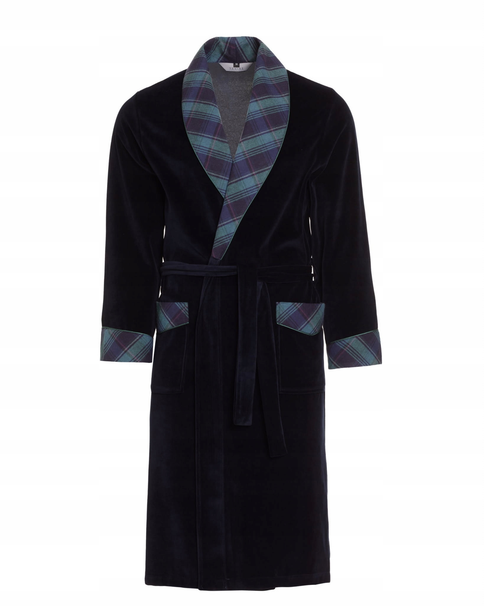 Pánský župan velurový bavlněný RE-104 Tmavě modrý 1035 S