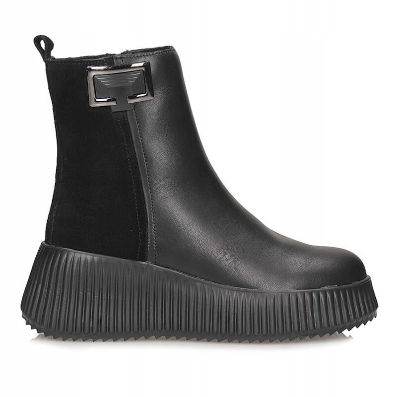 Komfortní dámské kotníkové boty na platformě Filippo DBT7268/25 Bk