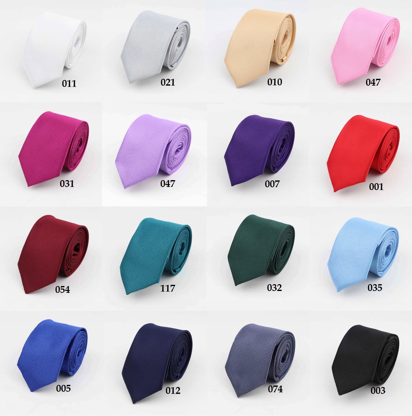 Elegancki KRAWAT męski wąski SZARY/ GRAFITOWY Marka inna