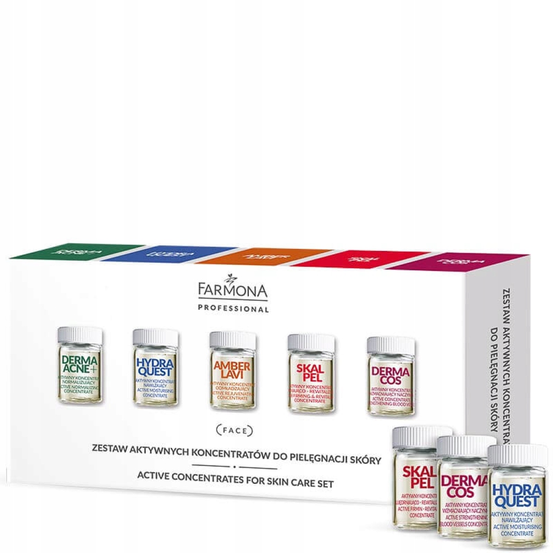 Ampułki Zestaw aktywnych koncentratów 10x5ml Farmona Sonoforeza Rf