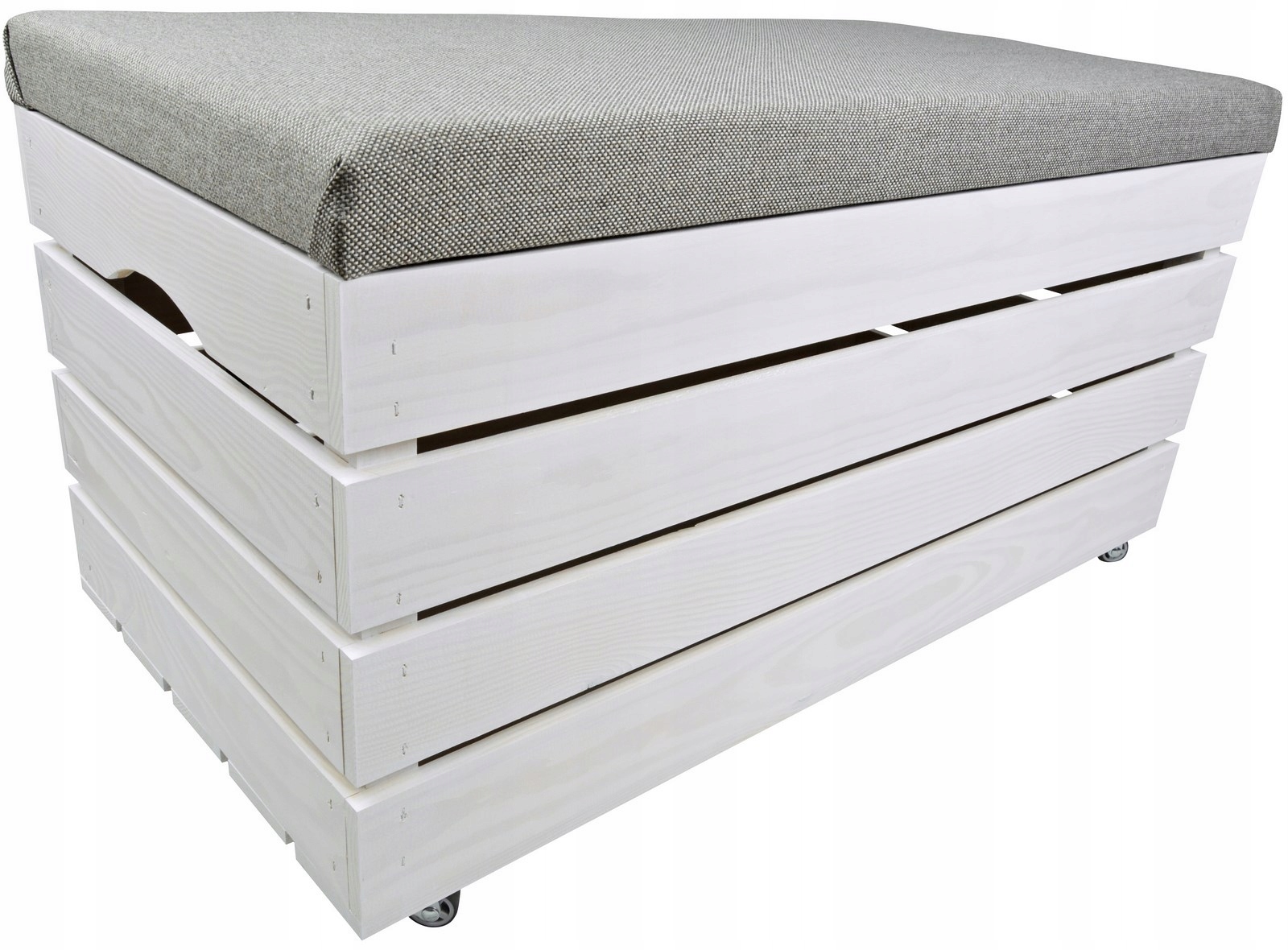 Taburet Bílá Kufřík Úložný Prostor Na Boty Hračky Sedátko