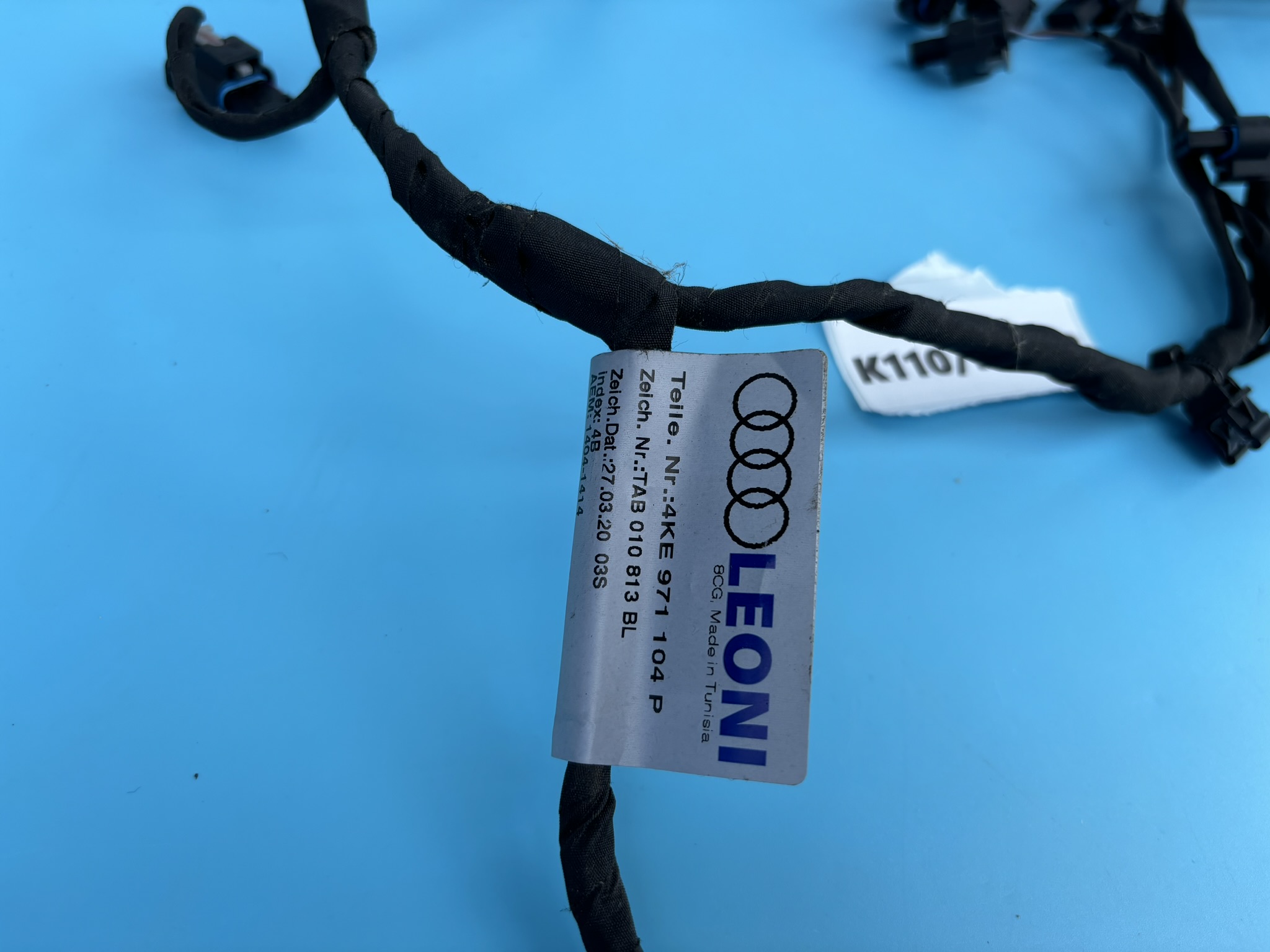 AUDI E-TRON 4KE CABLAGGIO CABLAGGIO PARAURTI POSTERIORE PDC 4KE971104P K110/FZ702