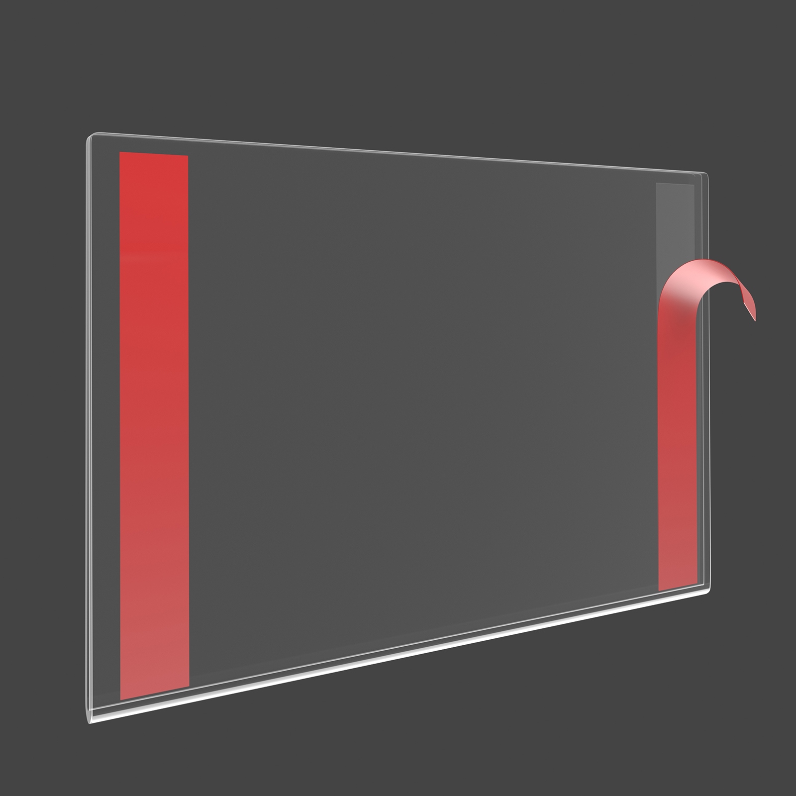 A5 Poziom KOSZULKA TABLICZKA RAMKA KIESZEŃ WISZĄCA z Taśmą PLEXI (pleksi) Marka Select