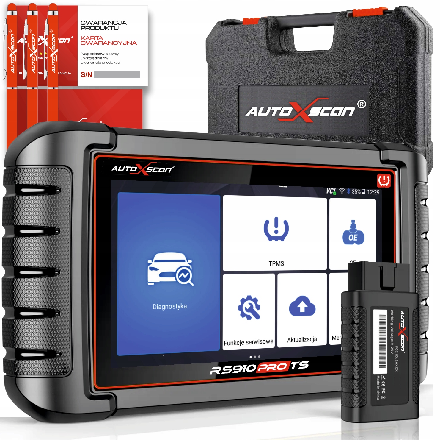 AUTOXSCAN RS910ProTS POLSKI tester DIAGNOSTYCZNY